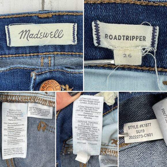 Madewell Jansen Wash Roadtripper High Rise Stretch Skinny Jeans Size 26 - Picture 12 of 16